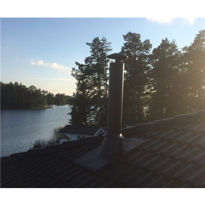 Täckplåt yttertak 15-45 gr 150 svart