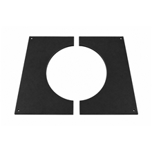 Genomföringsplåt 18-33 grader 80 mm svart