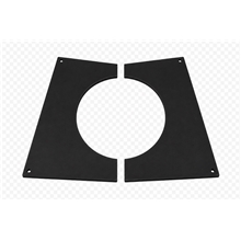 Genomföringsplåt 34-50 grader 200 mm svart
