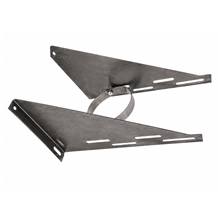 Stabil vägghållare XL 80 mm komplett blank